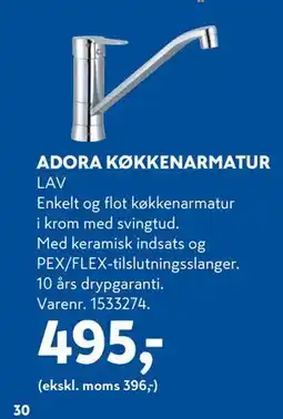 Davidsen ADORA KØKKENARMATUR, DKK 495 tilbud