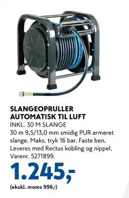 Davidsen SLANGEOPRULLER AUTOMATISK TIL LUFT, DKK 1245 tilbud