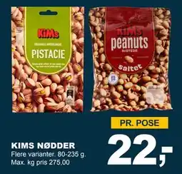 Let-Køb KIMS NØDDER, DKK 22 tilbud