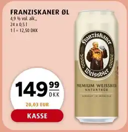 Scandinavian Park FRANZISKANER ØL, DKK 149.99 tilbud