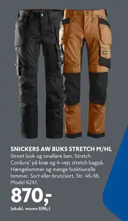 Davidsen SNICKERS AW BUKS STRETCH M/HL, DKK 870 tilbud