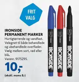 Davidsen IRONSIDE PERMANENT MARKER, DKK 10 tilbud