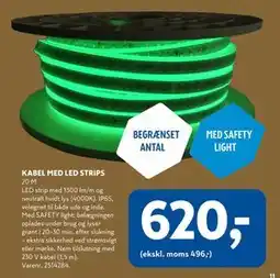 Davidsen KABEL MED LED STRIPS, DKK 620 tilbud