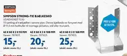 Davidsen SIMPSON STRONG-TIE BJÆLKESKO tilbud