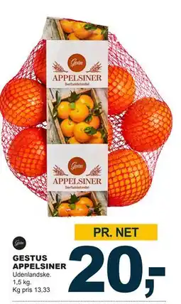 Let-Køb GESTUS APPELSINER, DKK 20 tilbud