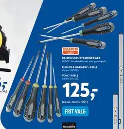 Davidsen BAHCO SKRUETRÆKKERSÆT, DKK 125 tilbud