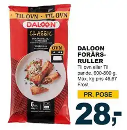 Let-Køb DALOON FORÅRSRULLER, DKK 28 tilbud