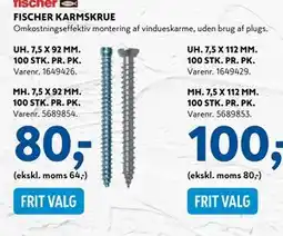 Davidsen FISCHER KARMSKRUE, DKK 80 tilbud