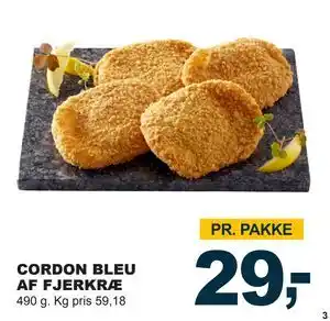 Let-Køb CORDON BLEU AF FJERKRÆ, DKK 29 tilbud