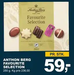 Let-Køb ANTHON BERG FAVOURITE SELECTION, DKK 59 tilbud