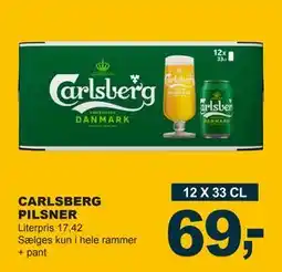 Let-Køb CARLSBERG PILSNER, DKK 69 tilbud