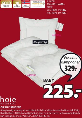 JYSK Clean Fiberdyne tilbud