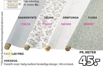 JYSK Voksdug tilbud