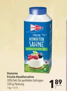 Citti Hansano Frische Konditorsahne tilbud