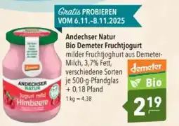 Citti Andechser Natur Bio Demeter Fruchtjogurt tilbud