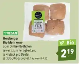 Citti Herzberger Bio Mehrkorn- oder Dinkel-Brötchen tilbud