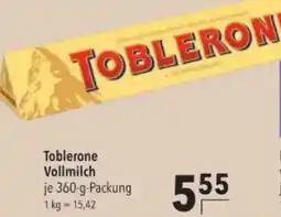 Citti Toblerone Vollmilch tilbud