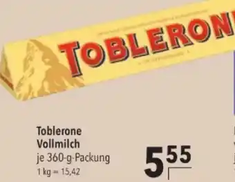 Citti Toblerone Vollmilch tilbud