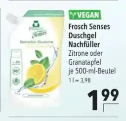 Citti Frosch Senses Duschgel Nachfüller tilbud
