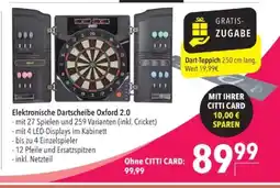 Citti Elektronische Dartscheibe Oxford 2.0 tilbud