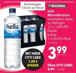 Citti Hella Mineralbrunnen tilbud