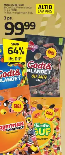 Fleggaard MALACO Giga poser tilbud