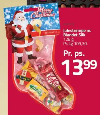 Julestrømpe m. blandet slik