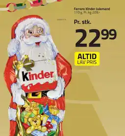 Fleggaard Ferrero kinder julemand tilbud