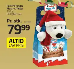Fleggaard Ferrero kinder maxi m. tøjdyr tilbud