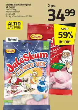 Fleggaard CLOETTA Juleskum original el. family tilbud