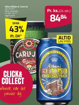 Fleggaard ALBANI Blålys el. carls jul tilbud