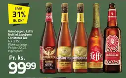 Fleggaard Grimbergen, leffe noël el. jacobsen christmas ale tilbud