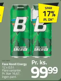 Fleggaard FAXE KONDI Energy tilbud