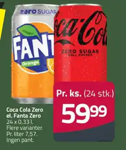 Fleggaard Coca cola zero el. fanta zero tilbud