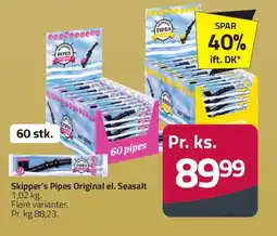 Fleggaard SKIPPER'S PIPES Original el. seasalt tilbud