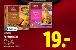 Lidl VITASIA Forårsruller, DKK 19 tilbud