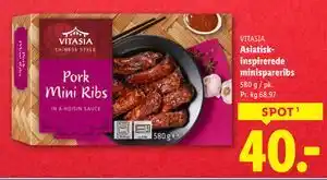 Lidl Asiatiskinspirerede minispareribs, DKK 40 tilbud