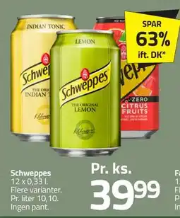 Fleggaard Schweppes, DKK 39.99 tilbud