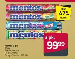 Fleggaard Mentos 8-pk., DKK 99.99 tilbud