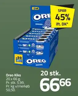 Fleggaard Oreo Kiks, DKK 66.66 tilbud