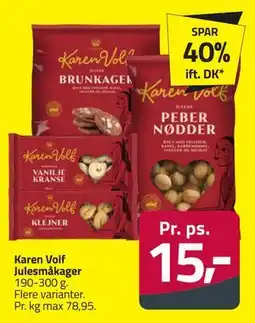 Fleggaard Karen Volf Julesmåkager, DKK 15 tilbud