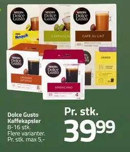 Fleggaard Dolce Gusto Kaffekapsler, DKK 39.99 tilbud