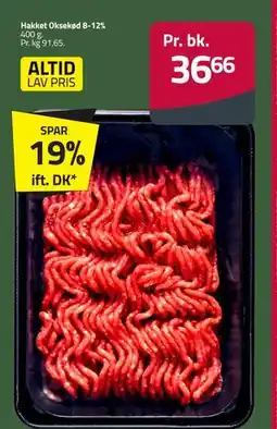 Fleggaard Hakket Oksekød 8-12%, DKK 36.66 tilbud
