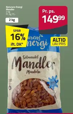 Fleggaard Naturens Energi Mandler, DKK 149.99 tilbud
