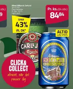 Fleggaard Albani Blålys el. Carls Jul, DKK 84.84 tilbud