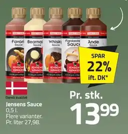 Fleggaard Jensens Sauce, DKK 13.99 tilbud