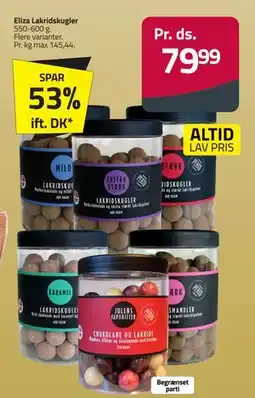 Fleggaard Eliza Lakridskugler, DKK 79.99 tilbud