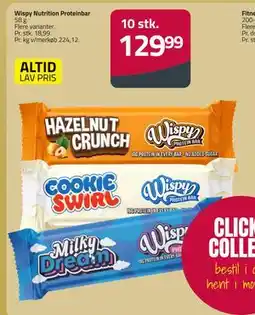 Fleggaard Wispy Nutrition Proteinbar, DKK 129.99 tilbud