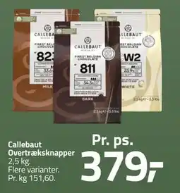 Fleggaard Callebaut Overtræksknapper, DKK 379 tilbud