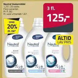 Fleggaard Neutral Vaskemiddel, DKK 125 tilbud